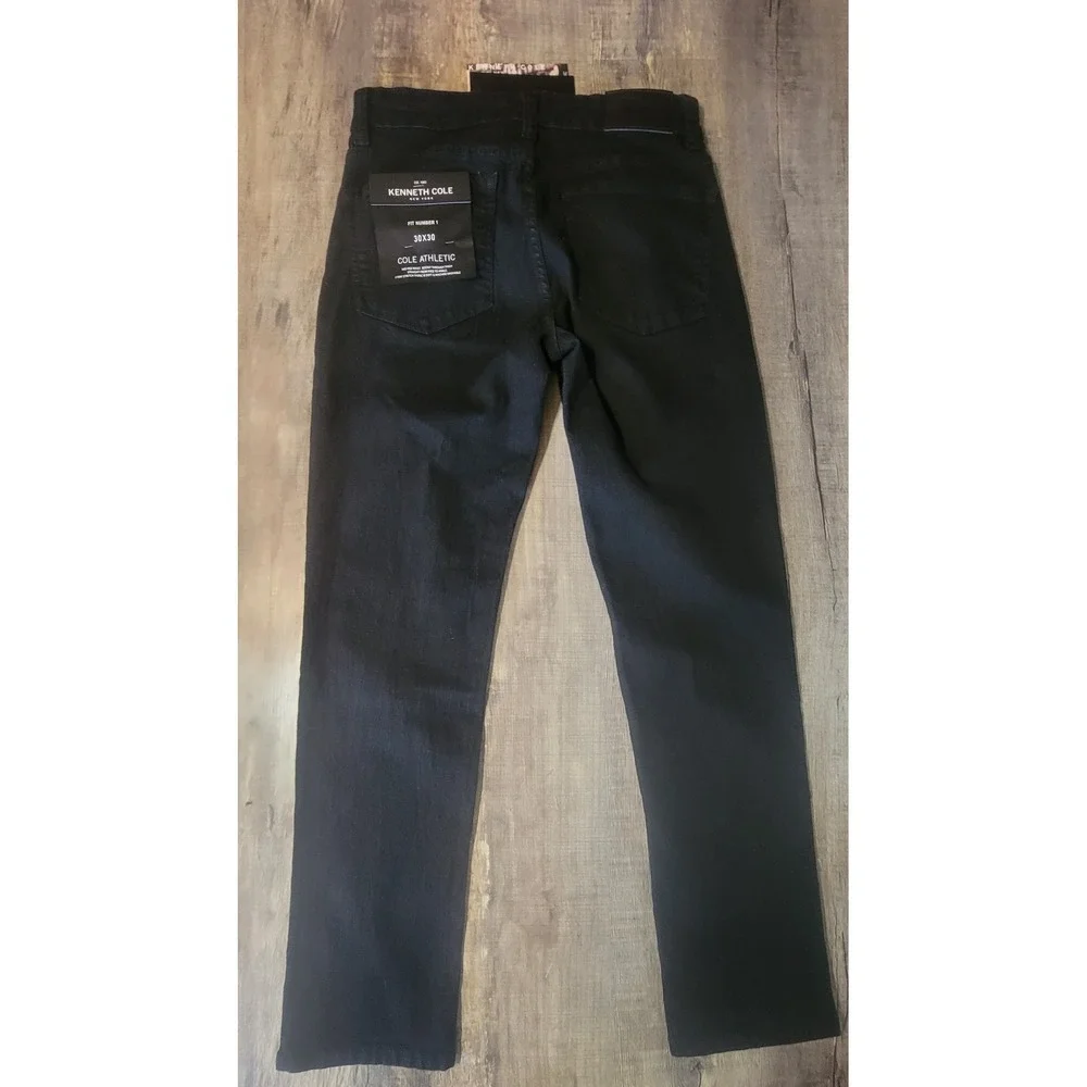 Kenneth Cole New York Cole Athletic Fit Jeans 30x30 Eclipse Black KU9X10BECLF6